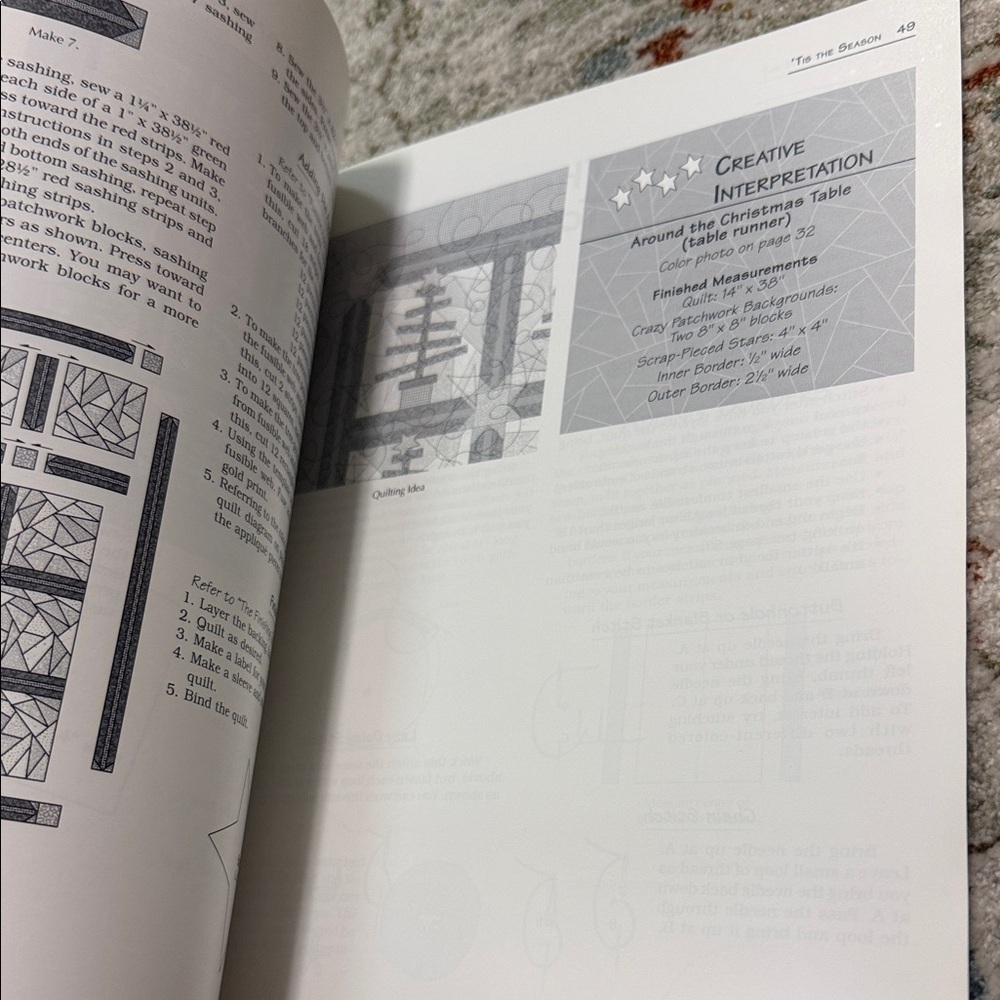 Crazy but Pieceable Quilting Book - Picture 3 of 4